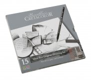 Набор карандашей CretacoloR  Silver Box + аксессуары в металлической коробке