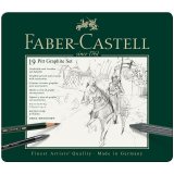 Набор карандашей ч/г Faber-Castell "Pitt Graphite", 19 предметов, метал. кор.