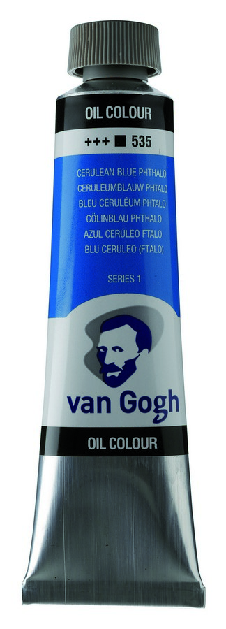 Купить Краска масляная Talens Van Gogh туба 40мл №535 Лазурно-синий  фталоцианин, 02055353 быстрая доставка. Интернет магазин ARTPINOK.RU.