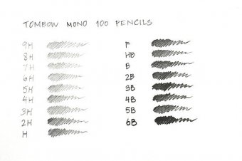 Kарандаш графитовый Tombow MONO Pencil  твердость 5H