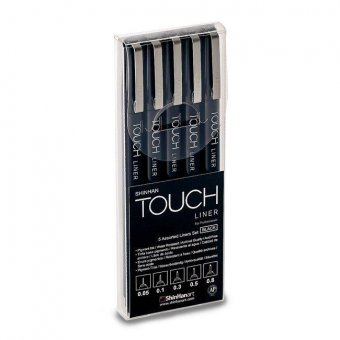 Набор линеров Touch Liner 5 шт (черные, 0.05mm-0.8mm)