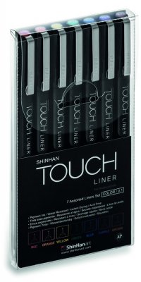 Набор линеров Touch Liner 7 шт 0.1mm (цветные)