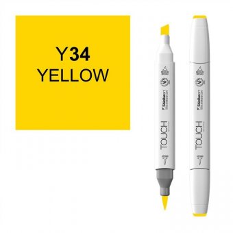 Маркер Touch Twin Brush 034 желтый Y34