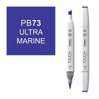 Маркер Touch Twin Brush 073 ультрамарин PB73