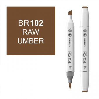 Маркер Touch Twin Brush 102 темно коричневый BR102