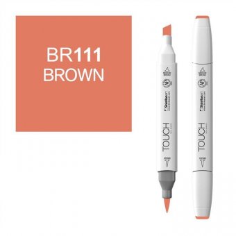Маркер Touch Twin Brush 111 коричневый BR111