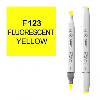 Маркер Touch Twin Brush 123 флюр желтый F123
