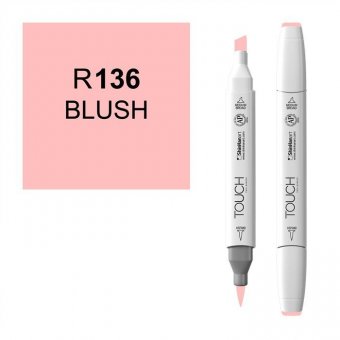 Маркер Touch Twin Brush 136 румяный розовый R136