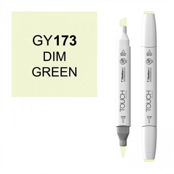 Маркер Touch Twin Brush 173 тусклый зеленый GY173