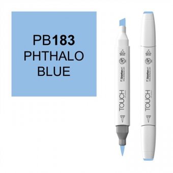 Маркер Touch Twin Brush 183 фталоцианин синий PB183