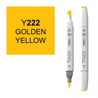 Маркер Touch Twin Brush 222 золотистый желтый Y222