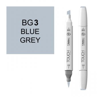 Маркер Touch Twin Brush BG3 серо-синий