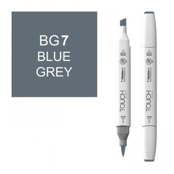 Маркер Touch Twin Brush BG7 серо-синий