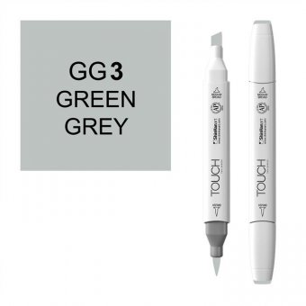 Маркер Touch Twin Brush GG3 серо-зеленый