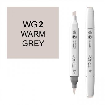Маркер Touch Twin Brush WG2 теплый серый