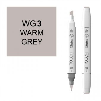 Маркер Touch Twin Brush WG3 теплый серый