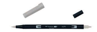 Маркер-кисть Tombow ABT Dual Brush Pen N79 теплый серый 2