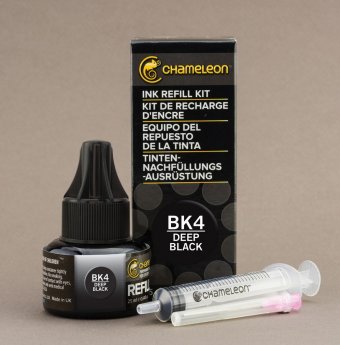 Чернила Chameleon глубокие черные BK4