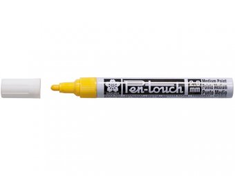 Маркер Sakura Pen-Touch средний стержень 2.0мм желтый