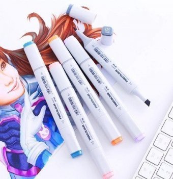 Набор спиртовых маркеров Finecolour Sketch Brush Marker 80 штук