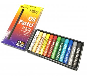 Пастель масляная Mungyo Oil Pastel круглая 12 цветов