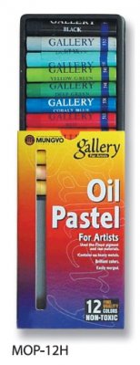 Пастель масляная Mungyo Oil Pastel круглая 12 цветов