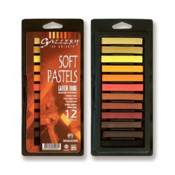 Пастель сухая Mungyo квадратная 12 цветов в коробке