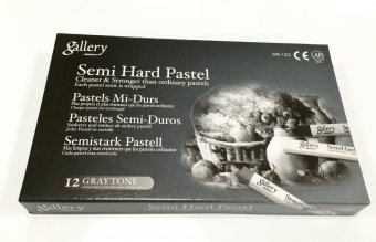 Пастель сухая Mungyo Gallery Semi Hard квадратная 12 цветов
