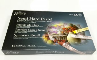 Пастель сухая Mungyo Gallery Semi Hard квадратная 12 цветов