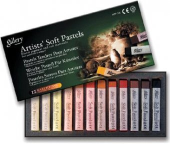 Пастель сухая Mungyo Gallery Soft, квадратная Ассорти 12 цветов