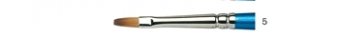 Кисть Winsor&Newton Cotman 555, синтетика, плоская  №5, длинная ручка
