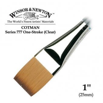 Кисть Winsor&Newton Cotman 777, синтетика, плоская №1
