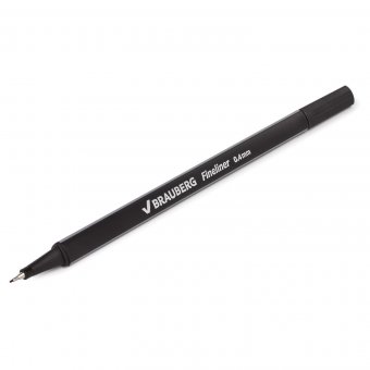 Ручка капиллярная BRAUBERG "Aero" черная, 0,4 мм, 142252