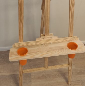 Мольберт Лира с полкой и стаканчиками SoulArt 175 см