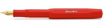 Ручка перьевая Kaweco Classic Sport B  красная (корпус из пластика, перо позолота)