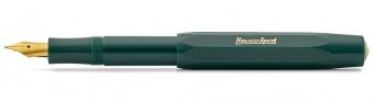 Ручка перьевая Kaweco Classic Sport EF зеленая (корпус из пластика, перо позолота)