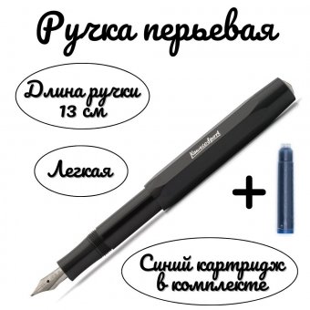 Ручка перьевая Kaweco Skyline Sport EF черная