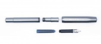 Ручка перьевая Kaweco AL Sport EF серебристый алюминиевый корпус