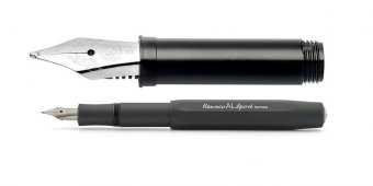 Ручка перьевая Kaweco AL Sport EF черный алюминиевый корпус