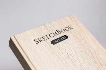 Скетчбук Малевичъ для графики GrafArt, Light Wood, 150 г/м, 9,5х14,5 см, 48л