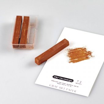 Сангина светлая Малевичъ, набор квадратных мелков, 3 шт