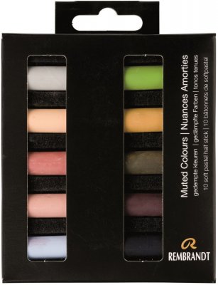 Набор мягкой сухой пастели Rembrandt 10 цветов (приглушенные)