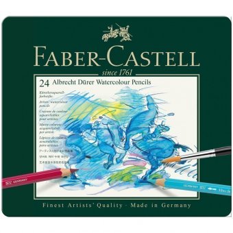 Карандаши акварельные художественные Faber-Castell "Albrecht Durer", 24 цветов, метал. коробка