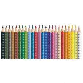 Карандаши цветные Faber-Castell "Grip", 24 цвета, трехгранные, метал. упак.