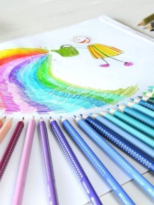 Карандаши цветные Faber-Castell "Grip", 36 цветов, трехгранные, металлическая упаковка
