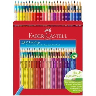 Карандаши цветные Faber-Castell "Grip", 48 цветов, трехгранные