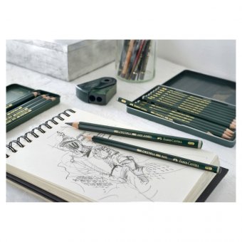 Набор карандашей ч/г Faber-Castell "Castell 9000 Art Set", 12шт., 2H-8B, метал. кор.