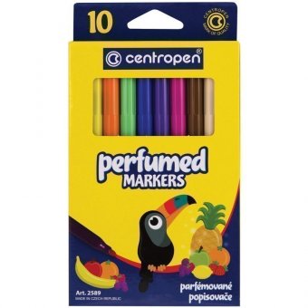 Фломастеры Centropen "Perfumes", ароматизированные, 10цв., смываемые, картон, европодвес