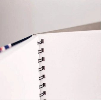 Скетчбук Малевичъ для акварели "White Swan", черный, Fin, 200 г/м, 21х21, 30л