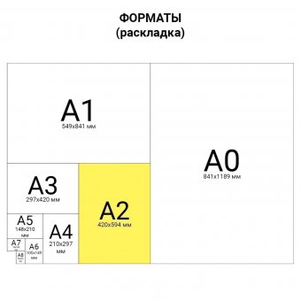 Папка для рисунков и чертежей с ручками Пчелка, А2 (640х470 мм) пластиковая ПМ-А2-35